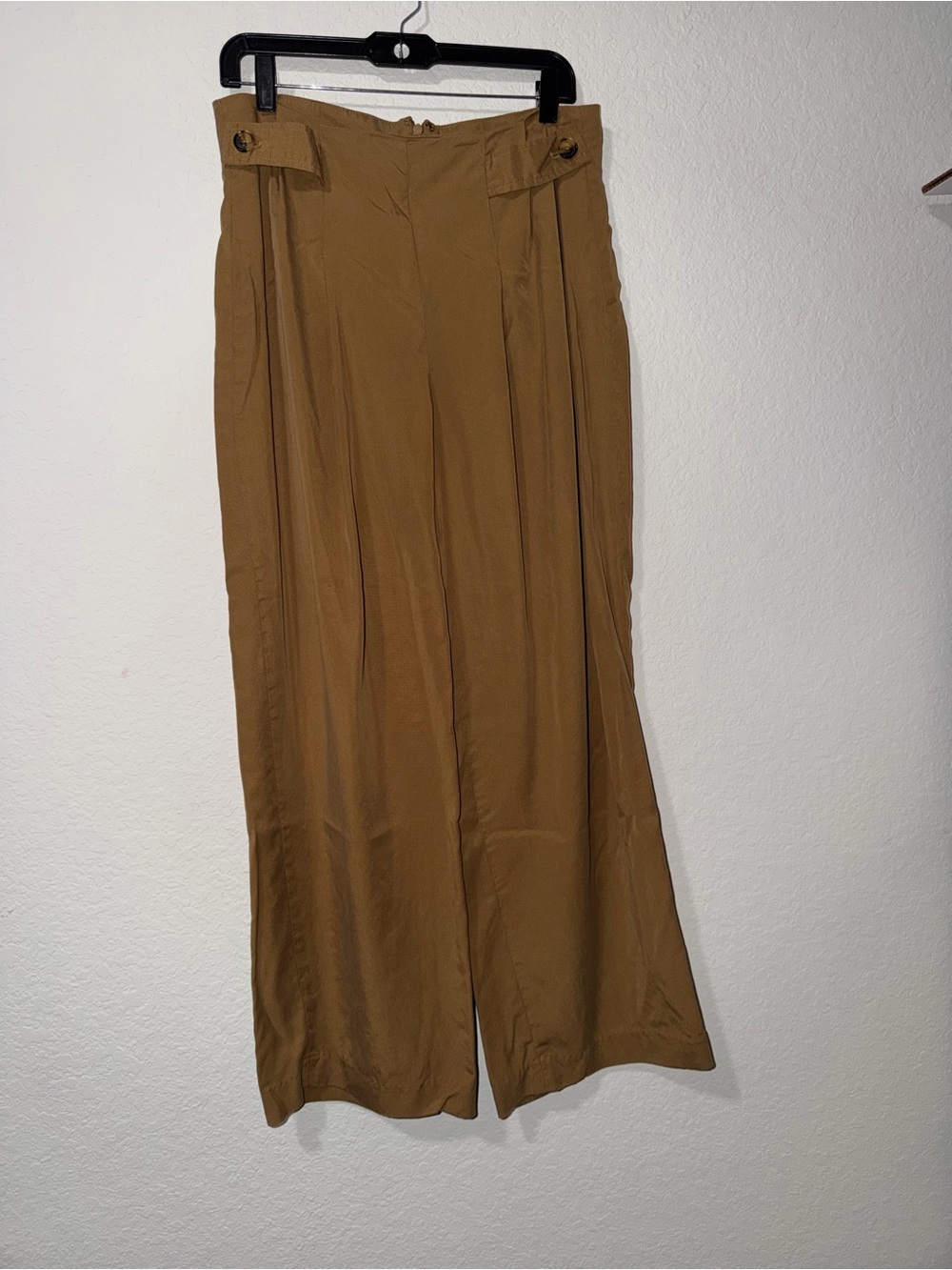 Banana Republic Wide-Leg High-Rise Pants in Camel Brown